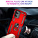 Motorola Moto G Play 2024 Shockproof TPU + PC Phone Case with Holder - Red