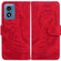 Motorola Moto G Play 2024 Tiger Embossing Pattern Leather Phone Case - Red