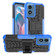 Motorola Moto G Play 2024 Tire Texture TPU + PC Phone Case with Holder - Blue