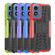 Motorola Moto G Play 2024 Tire Texture TPU + PC Phone Case with Holder - Blue