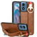 Motorola Moto G Play 2024 Wristband Leather Back Phone Case - Brown