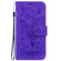 Motorola Moto G Power 5G 2024 Butterfly Rose Embossed Leather Phone Case - Purple