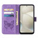 Motorola Moto G Power 5G 2024 Embossed Butterfly Leather Phone Case - Purple