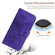 Motorola Moto G Power 5G 2024 HT04 Skin Feel Sun Flower Embossed Flip Leather Phone Case with Lanyard - Dark Purple