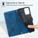 Motorola Moto G Power 5G 2024 Skin-feel Embossed Leather Phone Case - Blue