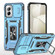 Motorola Moto G Stylus 5G 2024 Armor PC + TPU Camera Shield Phone Case - Light Blue