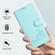 Motorola Moto G Stylus 5G 2024 Cat Rat Embossed Pattern RFID Leather Phone Case with Lanyard - Mint Green