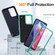 Motorola Moto G Stylus 5G 2024 Life Waterproof Rugged PC + Silicone Phone Case - Dark Blue + Light Blue