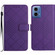 Motorola Moto G Stylus 5G 2024 Rhombic Grid Texture Leather Phone Case - Purple