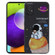 Samsung Galaxy A52 / A52s 5G Milk Tea Astronaut Pattern Liquid Silicone Phone Case - Black