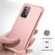 Samsung Galaxy A52 4G / 5G PC + Silicone Three-piece Shockproof Protection Case - Rose Gold