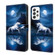 Samsung Galaxy A52 4G/5G Crystal Painted Leather Phone case - White Horse