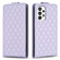 Samsung Galaxy A52 4G/5G Diamond Lattice Vertical Flip Leather Phone Case - Purple