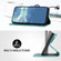 Samsung Galaxy A52 4G/5G Line Pattern Skin Feel Leather Phone Case - Light Blue