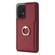 Samsung Galaxy A52 4G/5G Ring Card Litchi Leather Back Phone Case - Red