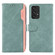 Samsung Galaxy A52 5G / 4G ABEEL Color Block Magnetic RFID Leather Phone Case - Cyan-Pink