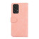 Samsung Galaxy A52 5G / 4G ABEEL Color Block Magnetic RFID Leather Phone Case - Pink-Cyan