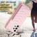 Samsung Galaxy A52 5G / 4G BF26 Wave Pattern Card Bag Holder Phone Case - Pink