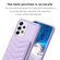 Samsung Galaxy A52 5G / 4G BF26 Wave Pattern Card Bag Holder Phone Case - Purple