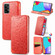 Samsung Galaxy A52 5G / 4G Blooming Mandala Embossed Pattern Magnetic Horizontal Flip Leather Case with Holder & Card Slots & Wallet - Red