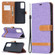 Samsung Galaxy A52 5G / 4G Color Matching Denim Texture Horizontal Flip Leather Case with Holder & Card Slots & Wallet & Lanyard - Purple