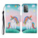 Samsung Galaxy A52 5G / 4G Colored Drawing Pattern Horizontal Flip Leather Case with Holder & Card Slots & Wallet & Lanyard - Rainbow Unicorn