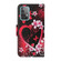 Samsung Galaxy A52 5G / 4G Colored Drawing Pattern Horizontal Flip Leather Case with Holder & Card Slots & Wallet & Lanyard - Red Heart
