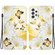Samsung Galaxy A52 5G / 4G Crystal Texture Colored Drawing Leather Phone Case - Gold Butterfly Epiphyllum
