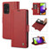 Samsung Galaxy A52 5G / 4G LC.IMEEKE Magnetic Buckle PU + TPU Horizontal Flip Leather Case with Holder & Card Slots & Wallet - Red
