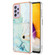 Samsung Galaxy A52 5G / 4G Marble Pattern IMD Card Slot Phone Case - Green