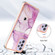 Samsung Galaxy A52 5G / 4G Marble Pattern IMD Card Slot Phone Case - Pink Purple Gold