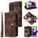 Samsung Galaxy A52 5G / 4G Multifunctional Card Slot Zipper Wallet Leather Phone Case - Brown