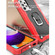 Samsung Galaxy A52 5G / 4G PC + Rubber 3-layers Shockproof Protective Case with Rotating Holder - Red + Black