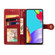 Samsung Galaxy A52 5G / 4G Retro Solid Color Leather Buckle Phone Case with Lanyard & Photo Frame & Card Slot & Wallet & Stand Function - Red