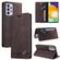 Samsung Galaxy A52 5G / 4G Skin Feel Anti-theft Brush Horizontal Flip Leather Case with Holder & Card Slots & Wallet - Brown