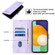 Samsung Galaxy A52 5G / 4G Skin-feel Embossed Leather Phone Case - Light Purple