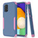 Samsung Galaxy A52 5G / 4G TPU + PC Shockproof Phone Case - Royal Blue + Pink