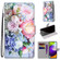 Samsung Galaxy A52 5G Coloured Drawing Cross Texture Horizontal Flip PU Leather Case with Holder & Card Slots & Wallet & Lanyard - Light Pink Bouquet