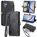 Samsung Galaxy A52 5G Geometric Zipper Wallet Side Buckle Leather Phone Case - Black