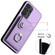 Samsung Galaxy A52 5G Organ Card Bag Ring Holder Phone Case with Long Lanyard - Purple