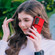 Samsung Galaxy A52 5G Organ Card Bag Ring Holder PU Phone Case - Red