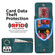 Samsung Galaxy A52 5G Retro Ring and Zipper RFID Card Slot Phone Case - Blue