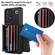 Samsung Galaxy A52 5G RFID Card Slot Leather Phone Case with Long Lanyard - Black