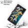 Samsung Galaxy A52 5G Voltage Colored Drawing Magnetic Clasp Horizontal Flip PU Leather Case with Holder & Card Slots - C20 Gold Silver Flying Butterflies