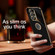 Samsung Galaxy A52 5G XINLI Straight 6D Plating Gold Edge TPU Shockproof Case with Ring Holder - Hawthorn Red