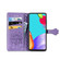 Samsung Galaxy A52 5G/4G Cute Cat and Dog Embossed Horizontal Flip Leather Case with Holder & Card Slots & Wallet & Crossbody Lanyard & Card Cover - Purple