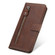 Samsung Galaxy A52 5G/4G Fashion Calf Texture Zipper Horizontal Flip Leather Case with Stand & Card Slots & Wallet Function - Brown
