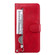 Samsung Galaxy A52 5G/4G Fashion Calf Texture Zipper Horizontal Flip Leather Case with Stand & Card Slots & Wallet Function - Red