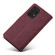 Samsung Galaxy A52 5G/4G Frosted Anti-theft Brush Horizontal Flip Leather Case with Holder & Card Slots & Wallet - Wine Red
