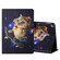 Colored Drawing Horizontal Flip Leather Case with Holder & Card Slots & Sleep / Wake-up Function iPad 10.2 / iPad Air 10.5 （2019） / iPad Pro 10.5 inch - Skateboard Cat
